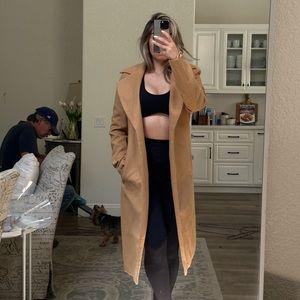 Tan long coat